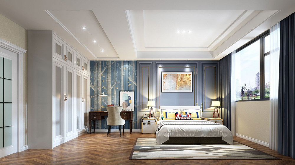 蘭花苑別墅680平米-中式風格裝修案例-次臥 蘭花苑別墅680平米-中式風格裝修案例-次臥
