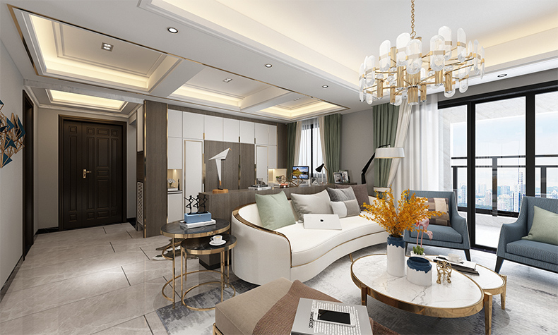 現(xiàn)代簡約風格室內(nèi)裝修效果圖-佛山同濟廣場三居130平米-室內(nèi)客廳裝修 現(xiàn)代簡約風格室內(nèi)裝修效果圖-佛山同濟廣場三居130平米-室內(nèi)客廳裝修