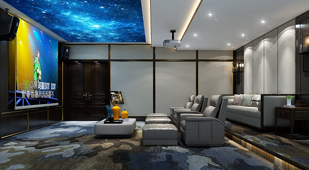 蘭花苑別墅680平米-中式風格裝修案例-影音室 蘭花苑別墅680平米-中式風格裝修案例-影音室