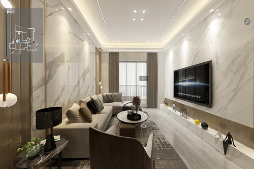 廣州市力迅·西關(guān)雅筑輕奢風(fēng)格四居室裝修案例